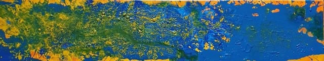 Nr 589 Unter Wasser 100x20 cm Jahr 2014