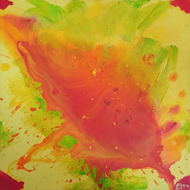 Nr 673 Sonnenschein 40x40 cm Jahr 2019