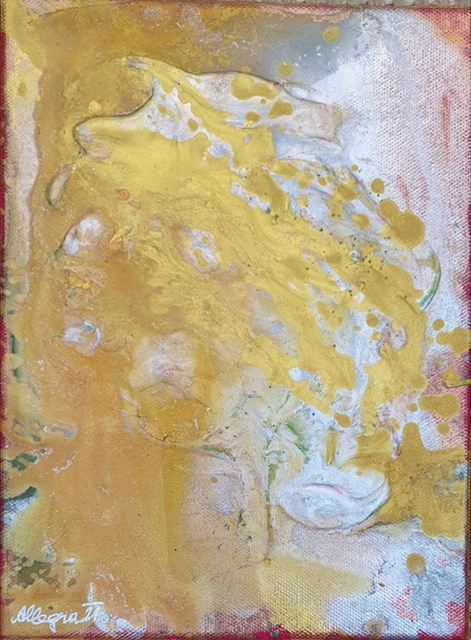 Nr 732 Die glitzernde Welt 18x24 cm Jahr 2021
