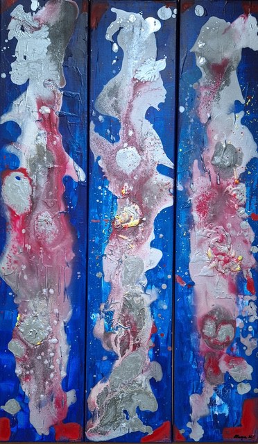Nr 790 Face to face 3x20x100 cm Jahr 2025