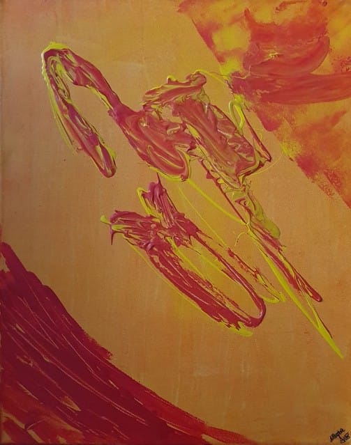 Nr 086 Flamingo 40x50 cm Jahr 2005
