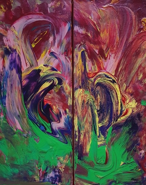 Nr 259 Beziehung 2x20x50 cm Jahr 2006