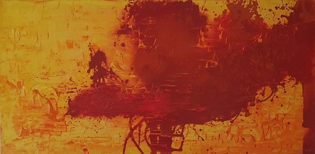 Nr 446 Die Flugstunde 100x50 cm Jahr 2015