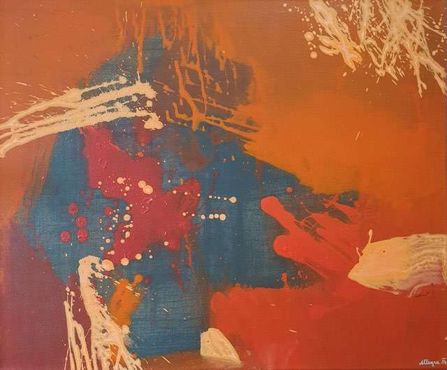 Nr 594 Ausgelassenheit 60x50 cm Jahr 2014