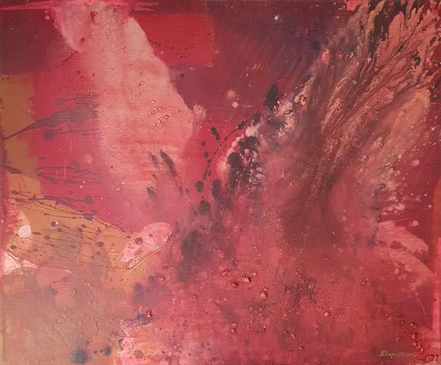 Nr 600 flower power 60x50 cm Jahr 2016