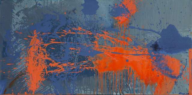 Nr 607 Wärme und Geselligkeit 100x50 cm Jahr 2014