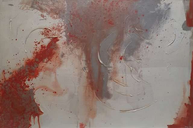 Nr 622 Tautropfen 120x80 cm Jahr 2015