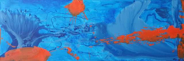 Nr 637 Die Tiefe des Meeres 90x30 cm Jahr 2018