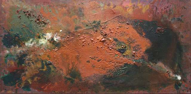 Nr 662 Die Erdung 100x50 cm Jahr 2019