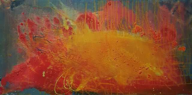 Nr 670 Die Verschmelzung 100x50 cm Jahr 2018