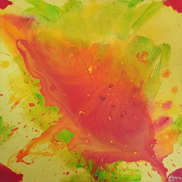 Nr 673 Sonnenschein 40x40 cm Jahr 2019