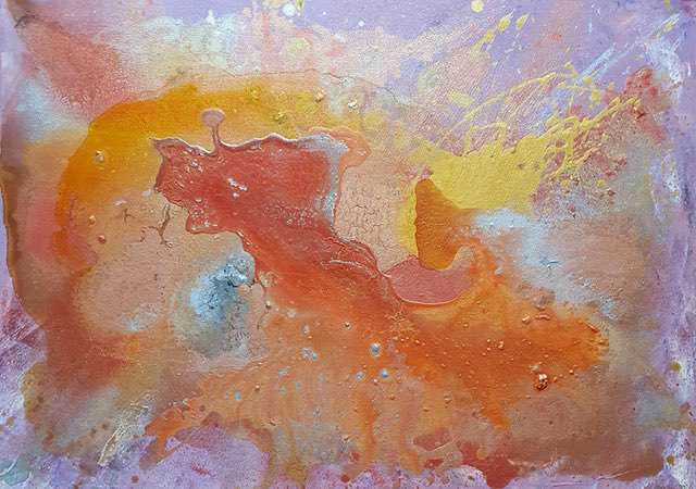 Nr 677 Der Asteroiden Zerfall 70x50 cm Jahr 2020