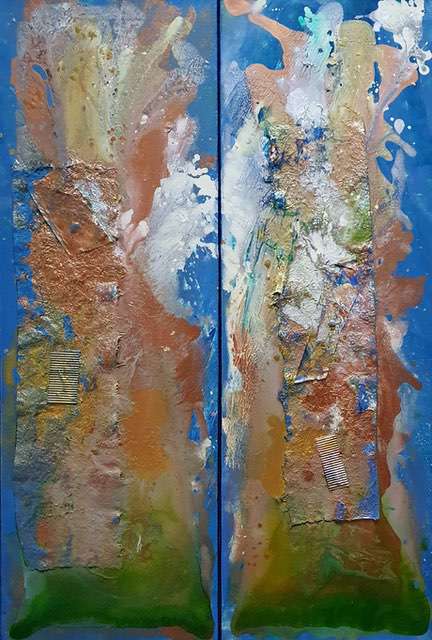 Nr 683 Anderswelten 2x30x90 cm Jahr 2020