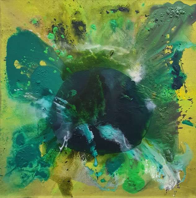 Nr 691 Es grünt so grün 80x80 cm Jahr 2020