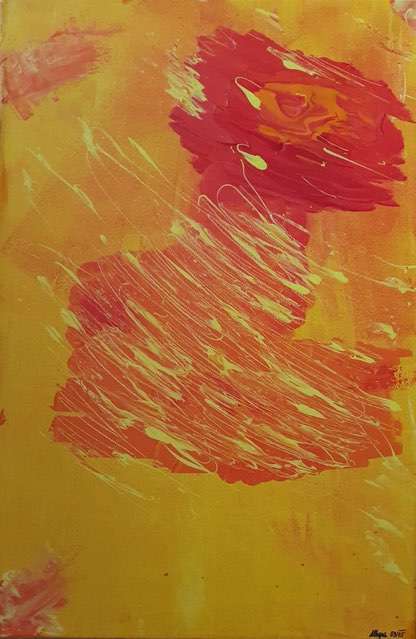 Nr 083 Feuertier 40x60 cm Jahr 2005