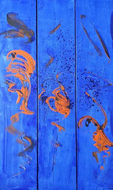 Nr 276 Gute Energie 3x20x100 cm Jahr 2006