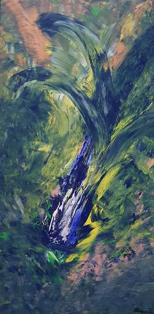 Nr 304 Ein Gehen und ein Kommen 50x100 cm Jahr 2006