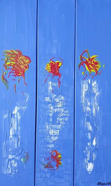 Nr 325 Die Ungleichheiten des Lebens 3x20x100 cm Jahr 2007