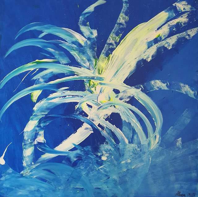 Nr 341 Das Leuchtorgan 100x100 cm Jahr 2007