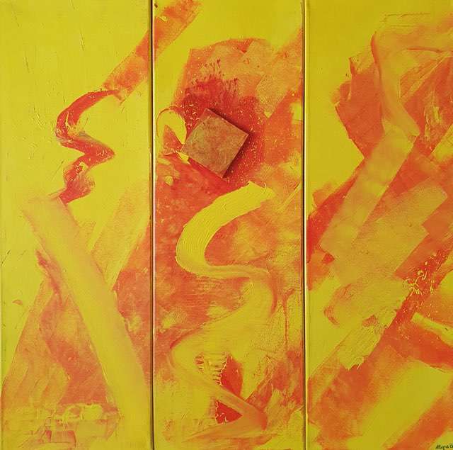 Nr 359 Glänzende Fortschritte 3x30x90 cm Jahr 2008
