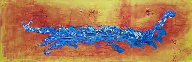 Nr 406 Lass mich frei 90x30 cm Jahr 2008