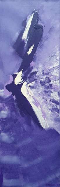 Nr 511 Der Pfau 30x90 cm Jahr 2010