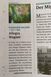 Allegra Wagner Ausstellung Galerie Flughafen